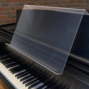 Grand Upright Piano Acrylic Music Stand (Width 18&quot;)