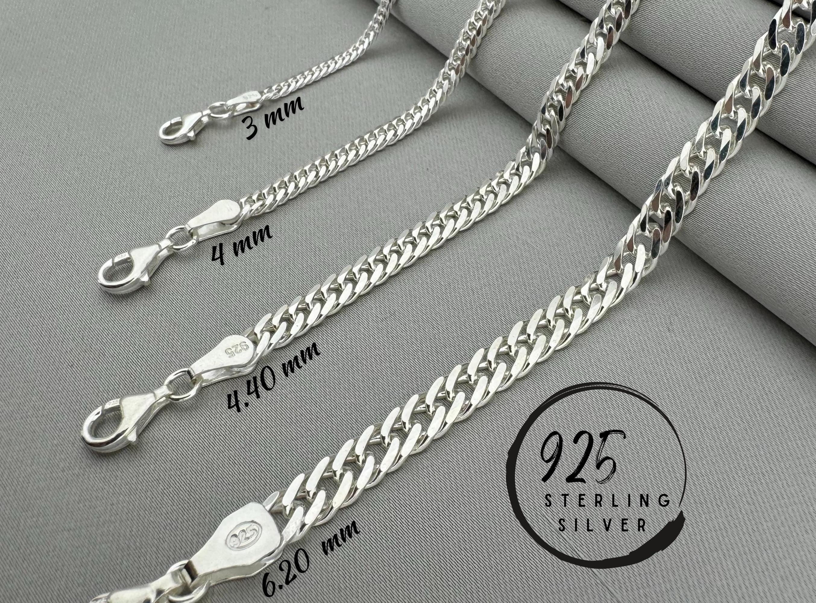 Silver Chain, Solid Curb Link Chain, Rustic Chain, Boho Silver Chain, Solid Curb Link Chain, Rustic Chain, Boho