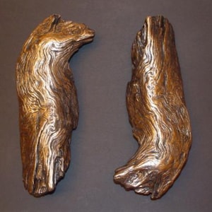 Large Bronze Driftwood Door Handles Pulls