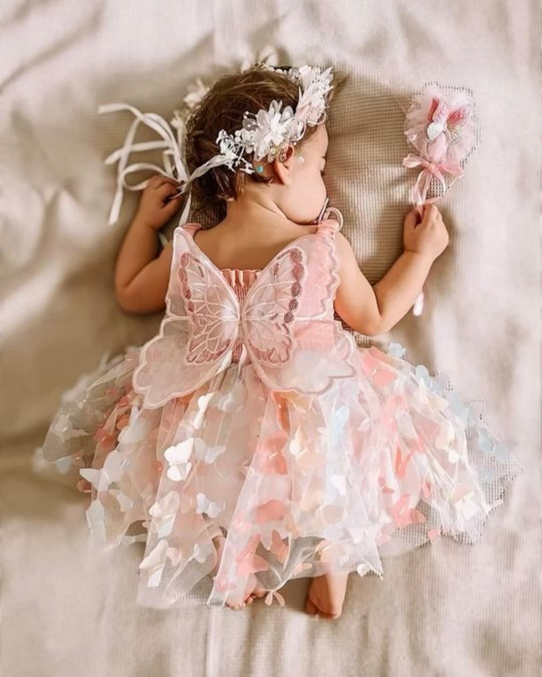 Autumn Arrival Baby Girls Long Sleeves Butterfly-bow Decorated Red Ruffle bodysuit