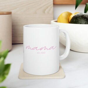 Caneca de cerâmica Mama Presente para a mãe Presente de dia das mães para chá de bebê Presente para a mãe