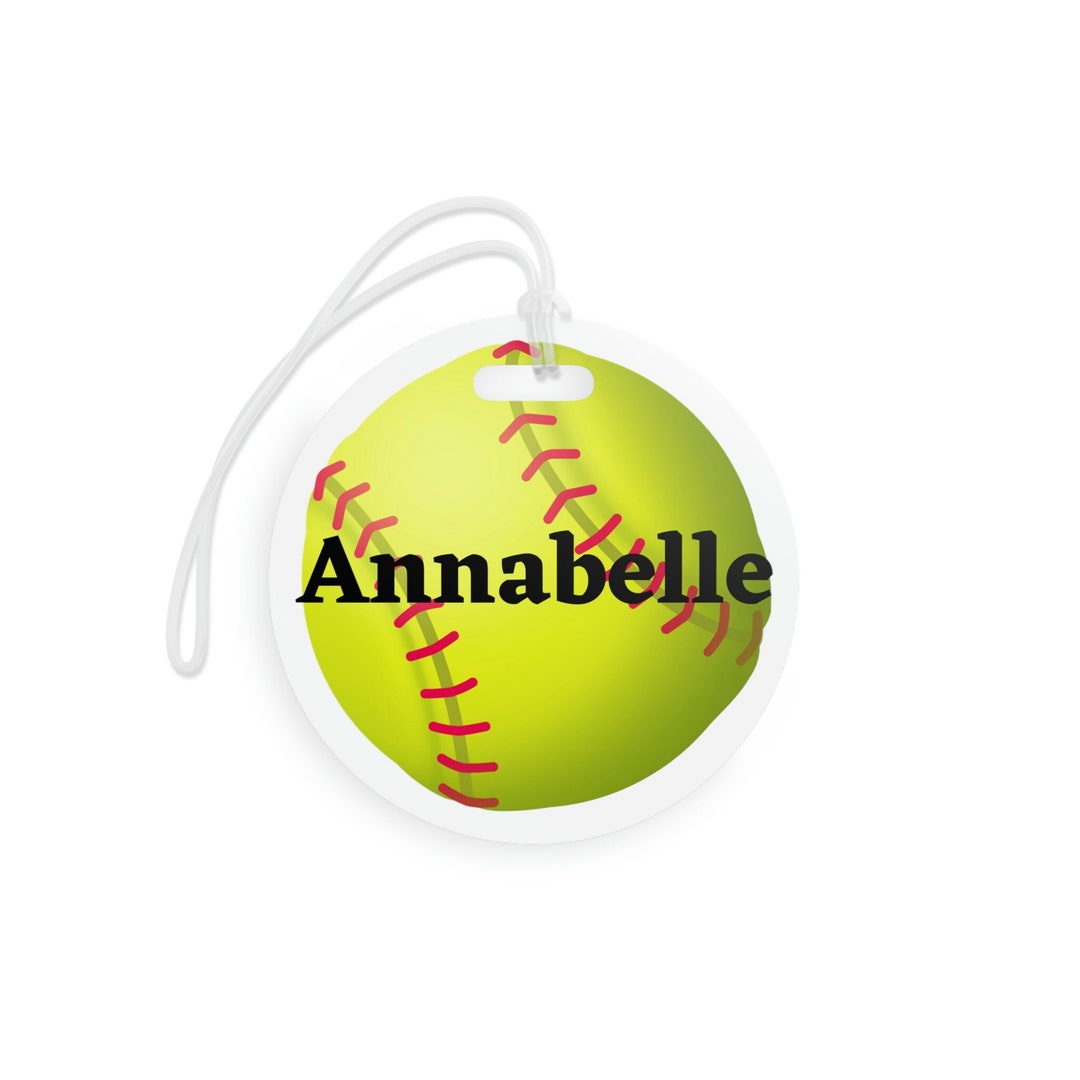 Softball Fast Pitch Bag Tag Personalized Bat Bag Tag Custom Etsy