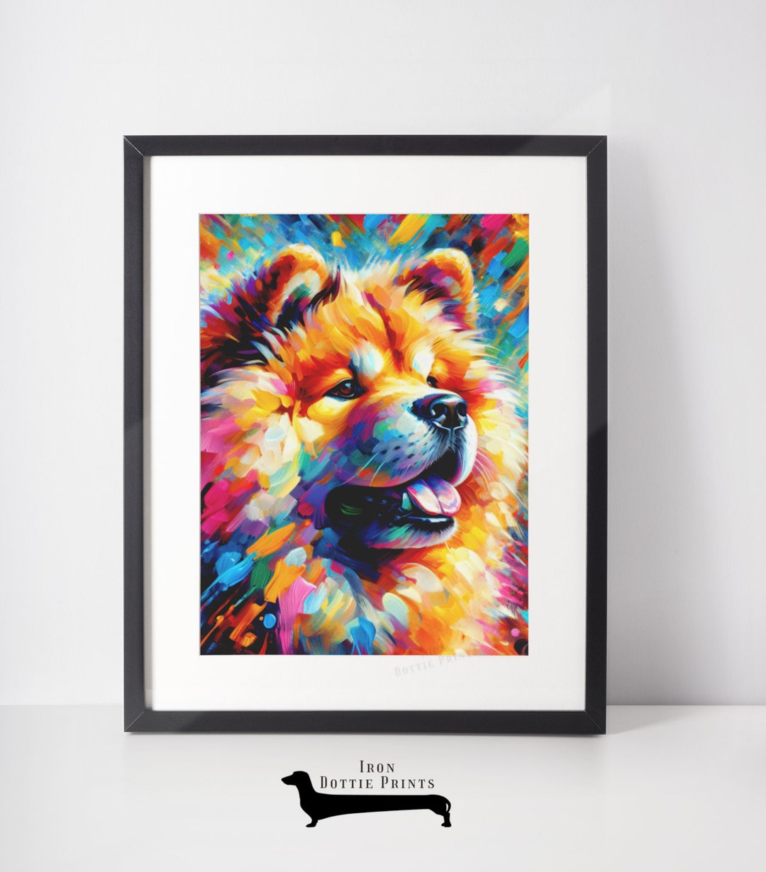 Chow Chow Printable Wall Art, Chow Chow Digital Download for Dog Lovers ...