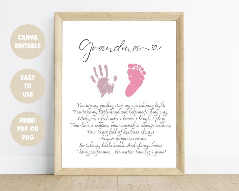 Handprint Poem, Mother's Day Handprint Art, Valentines Handprint Craft ...