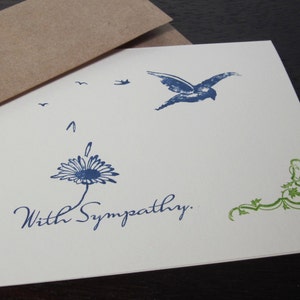 With Sympathy Gocco Screen-printed Card image 3