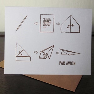 Par Avion Gocco Screen-Printed Art Card image 4