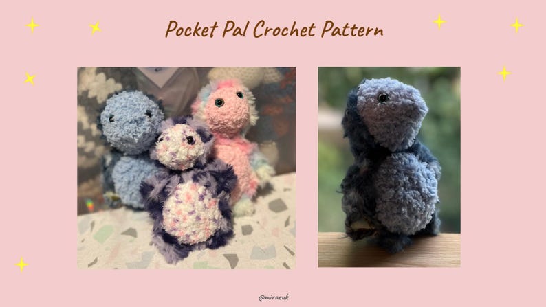 Pocket Pal Simplified Crochet Pattern - Etsy