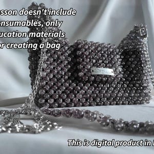 PDF Beaded Bag pattern | Beading pattern | Luxury bag | DIY Bag tutorial | Craft gift for her | Do it yourself beading pattern | Trend bag