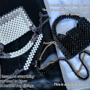 Beaded Bag Lining PDF Tutorial: Sewing Lesson (PDF)