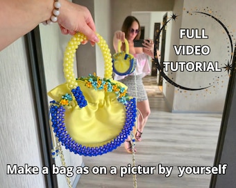 Beaded Bag DIY Video Tutorial | Bead Weaving Pattern (Digital Download)