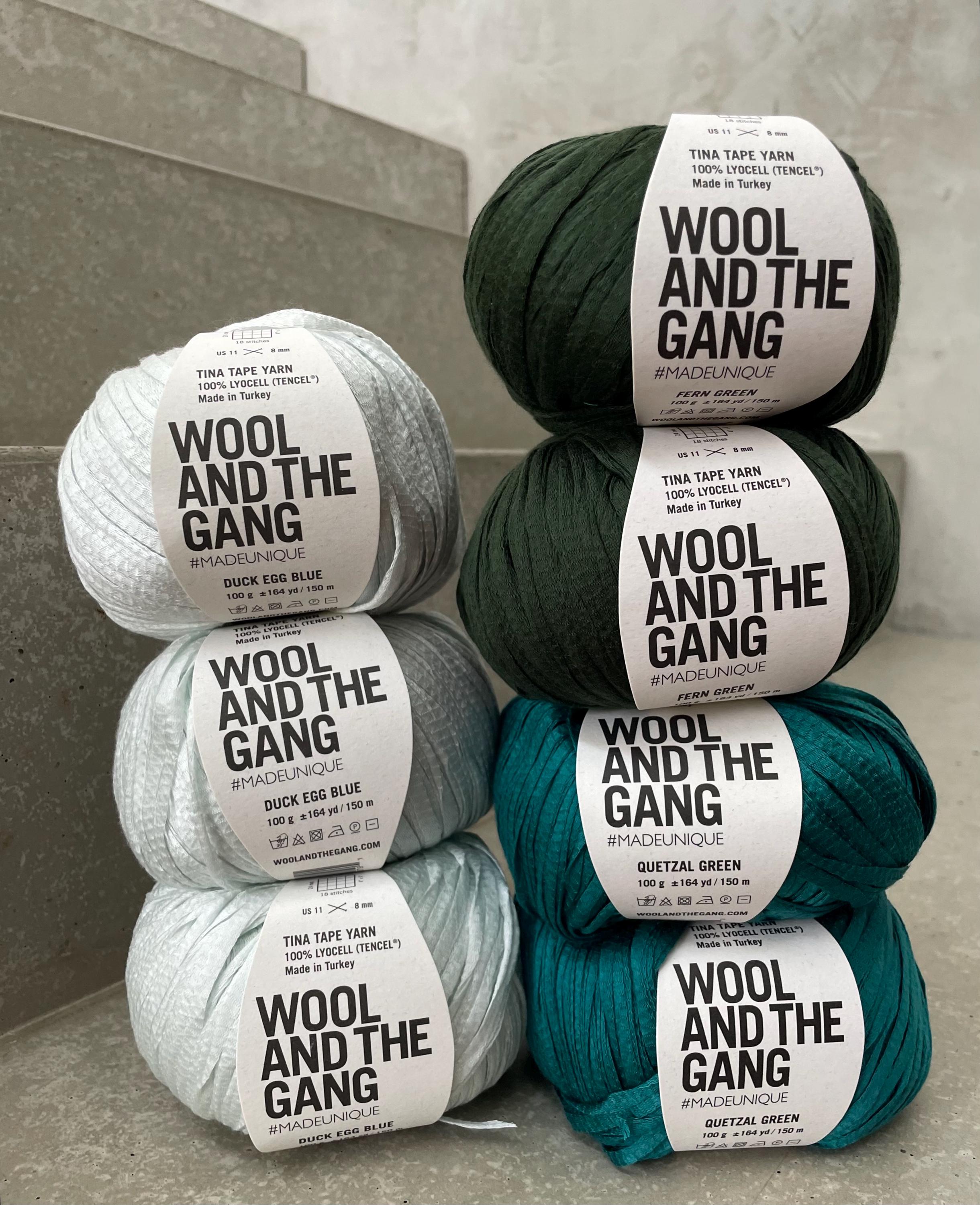 Tina Tape Yarn, Wool And The Gang, Bändchengarn, Lyocell, Tencell, Garn