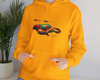 Jamaica Map Unisex Heavy Blend™ Hooded Sweatshirt