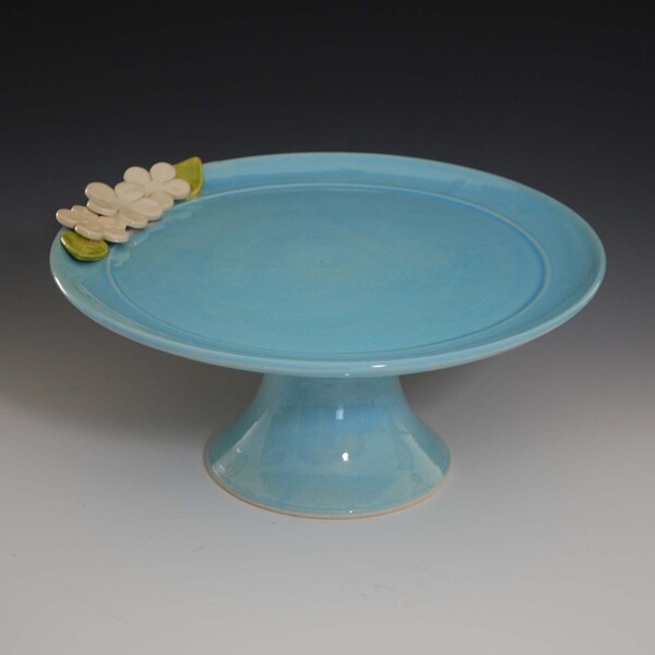 flower cake plate