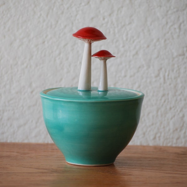 Seconds Sale: Jade Mushroom Jar