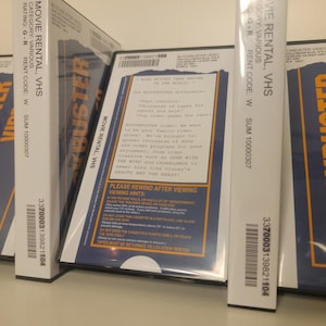 Retro VHS Rental Clamshell Case – Blockbuster & Hollywood Video ...