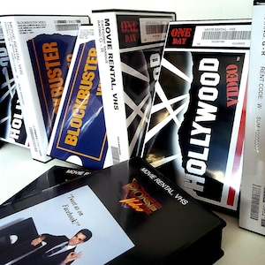 Retro VHS Rental Clamshell Case – Blockbuster & Hollywood Video Inspired