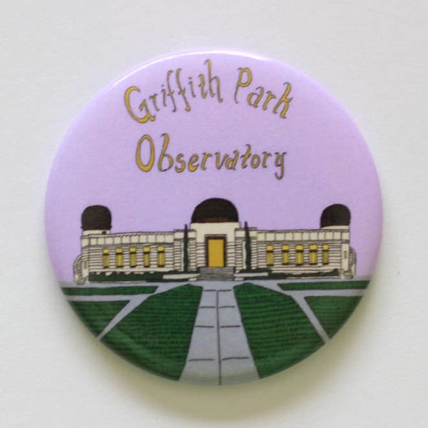 Griffith Park Magnet - Observatory Los Angeles LA Los Feliz Themed Souvenir