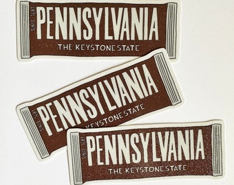 Pennsylvania Candy Bar Vinyl Sticker - Philly Pittsburgh Philadelphia Chocolate York Allentown Scranton PA Souvenir Souvenirs