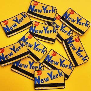 New York Subway Patch - Iron On NYC City Manhattan Brooklyn Harlem NY Decal Souvenir