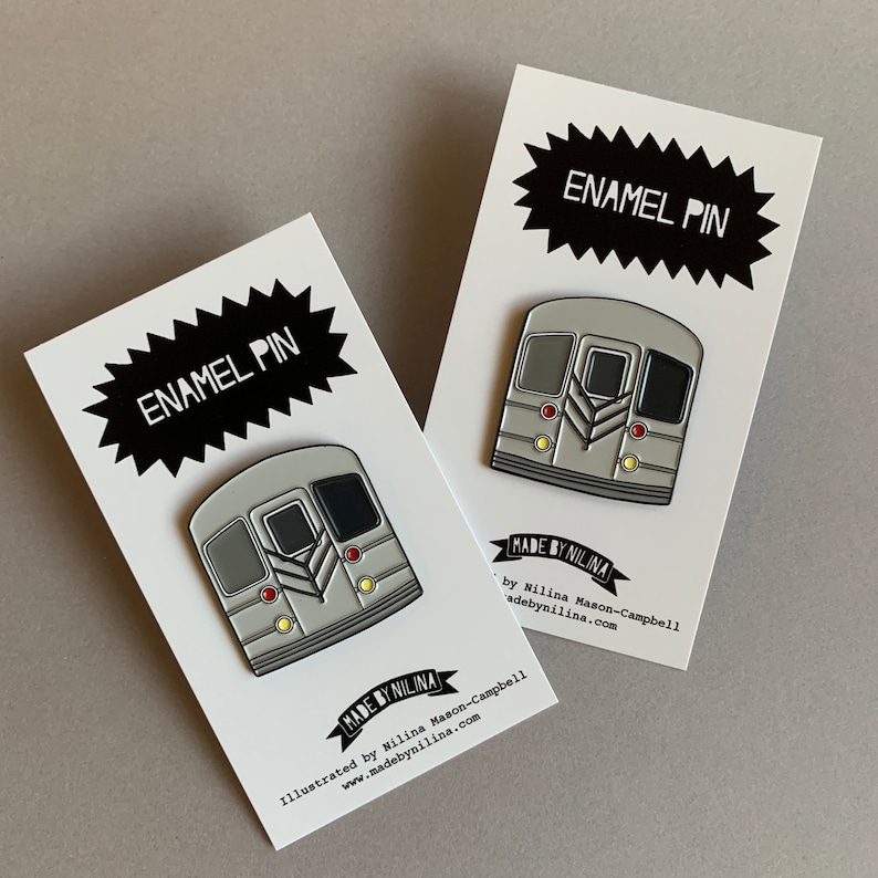 New York Subway Enamel Pin NYC City Manhattan Brooklyn Harlem NY Subway