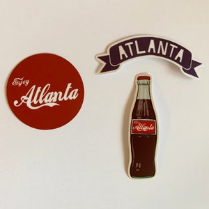 Atlanta Vinyl Sticker - ATL Georgia Coke Coca-Cola Banner Souvenir Decal