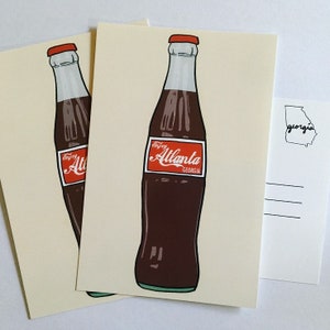 Atlanta Postcard Set - 3 ATL Georgia Coke Coca-Cola Souvenir Postcards