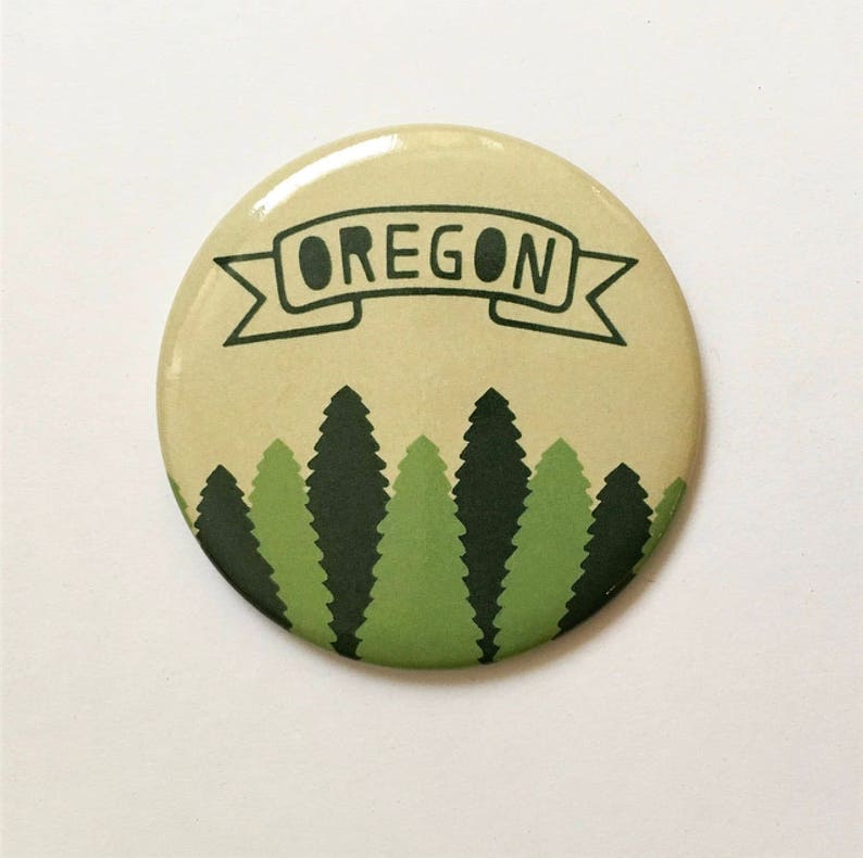Oregon Evergreen Trees Magnet