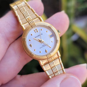 Diamond Dial Elgin Mens Watches Prices Vintage Elgin Art Deco Dainty Gold Womans Womens Classic Stretch Watch 
