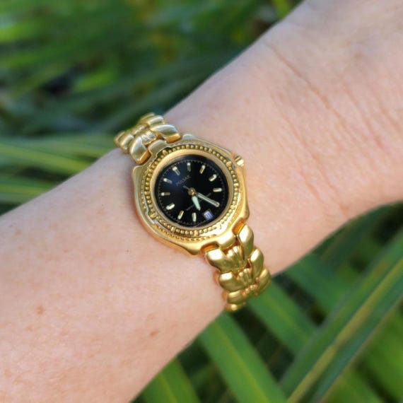 Working Vintage Pulsar by Seiko Brushed Gold Tone Women's Watch