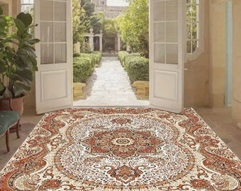 Tapis Marocain, style minimaliste pour Salon, Décoration Maison, Chambres d'Hôtel, Cadeaux Printemps. Usage intérieur & extérieur.