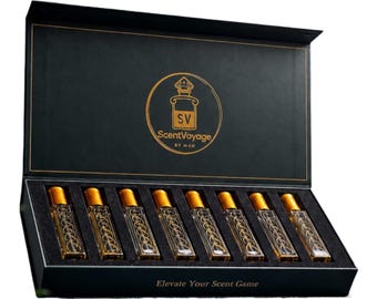 Arabian Oud Perfume Oil Gift Set - 8 pack Oud Perfume Oils Unisex fragrances Alcohol-Free Halal
