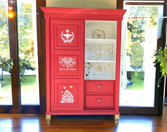 Hand painted Armoire