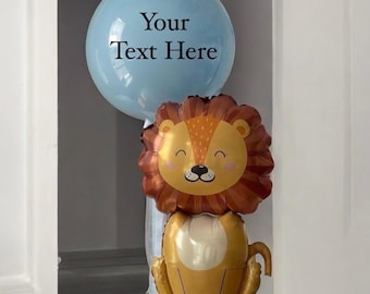 Juego de globos de león, decoraciones para fiestas de cumpleaños con temática de safari y jungla, globos para el primer cumpleaños, globos para baby shower, globos para fiestas, decoración para fiestas infantiles
