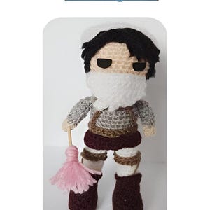 Cleaning Levi Amigurumi Pattern - Attack on Titan Crochet Pattern