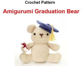 Graduation Bear Crochet Amigurumi Pattern - Celebrate Your Graduate!