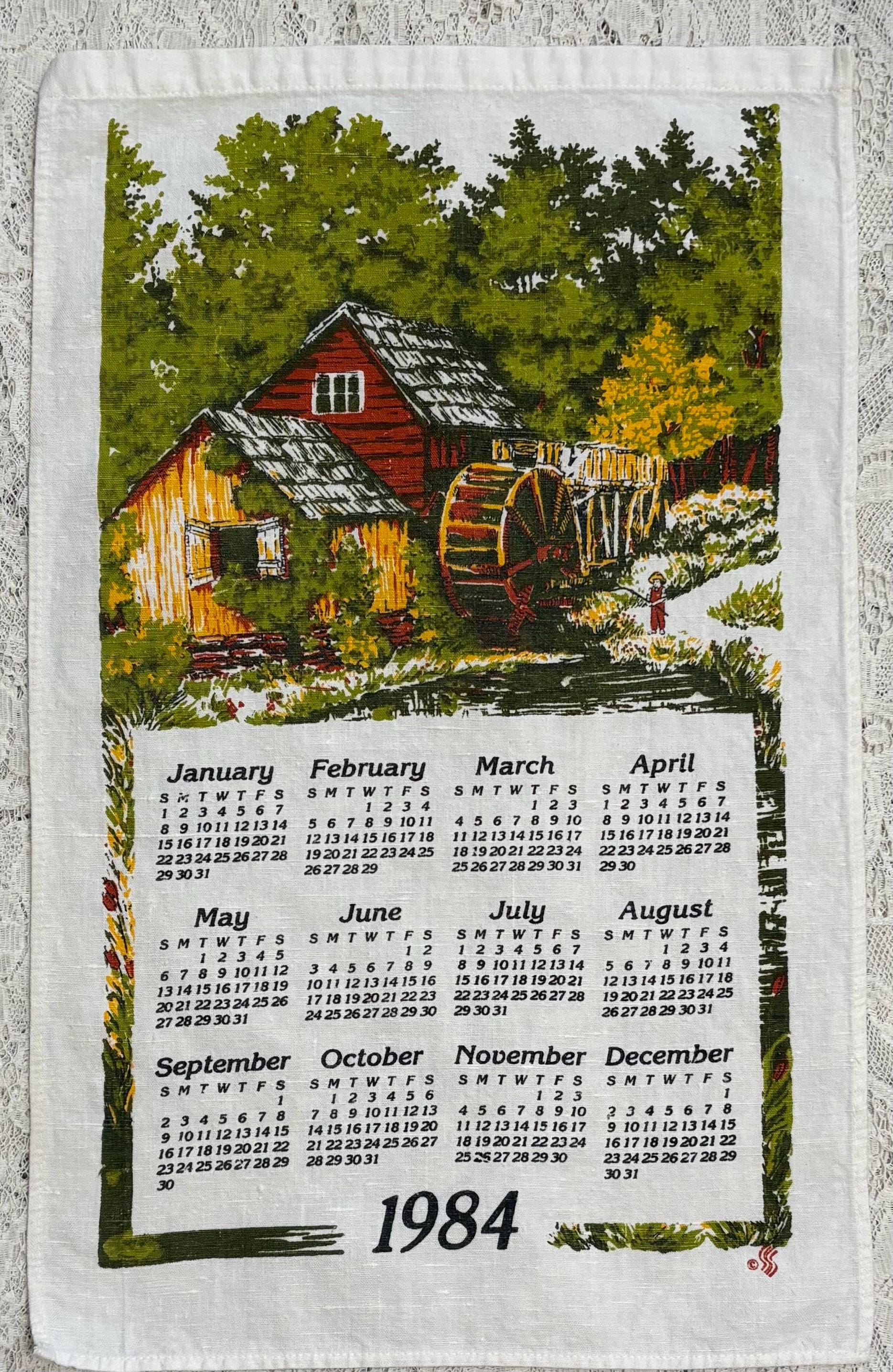 1984 Calendar - Etsy