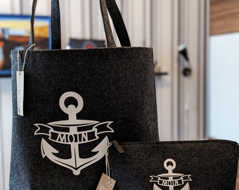 Shopper, bag, shopping bag, anchor, maritime