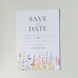 Wedding Wildflower Save the Date