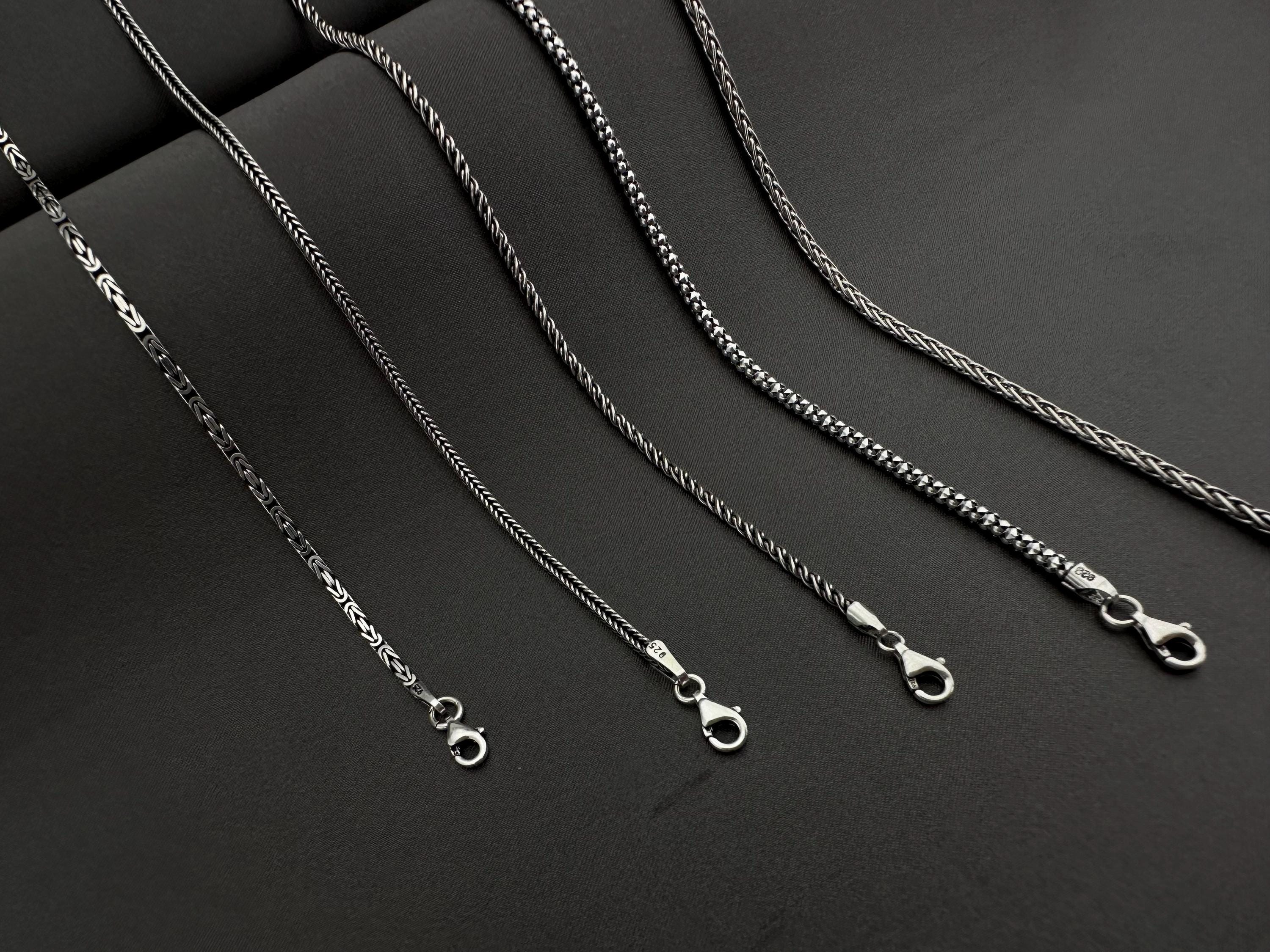 Silver Chain, 925 Sterling Silver Necklace, Boho Chain, Gift