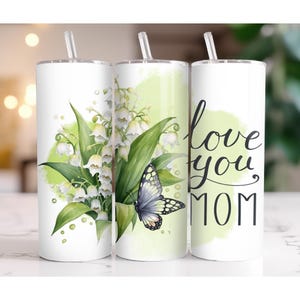 Vaso para el Día de la Madre Regalo para el Día de la Madre Archivo PNG Diseño de vaso digital de 20 oz Envoltura para vaso de mamá