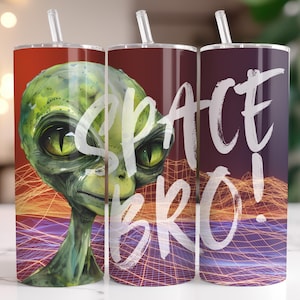 Alien,UFO,Ausserirdische ,Raumfahrer,Galaxy,Raumschiff ,Astronaut Download PNG 20 oz Tumbler Template