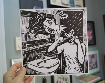 Headless Girl circus print