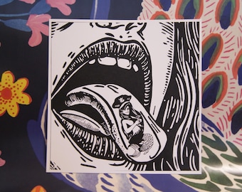 Silly Putty Girl circus print