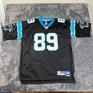 Vtg Reebok On Field Carolina Panthers Steve Smith #89 Men&#39;s XL Black Stitched