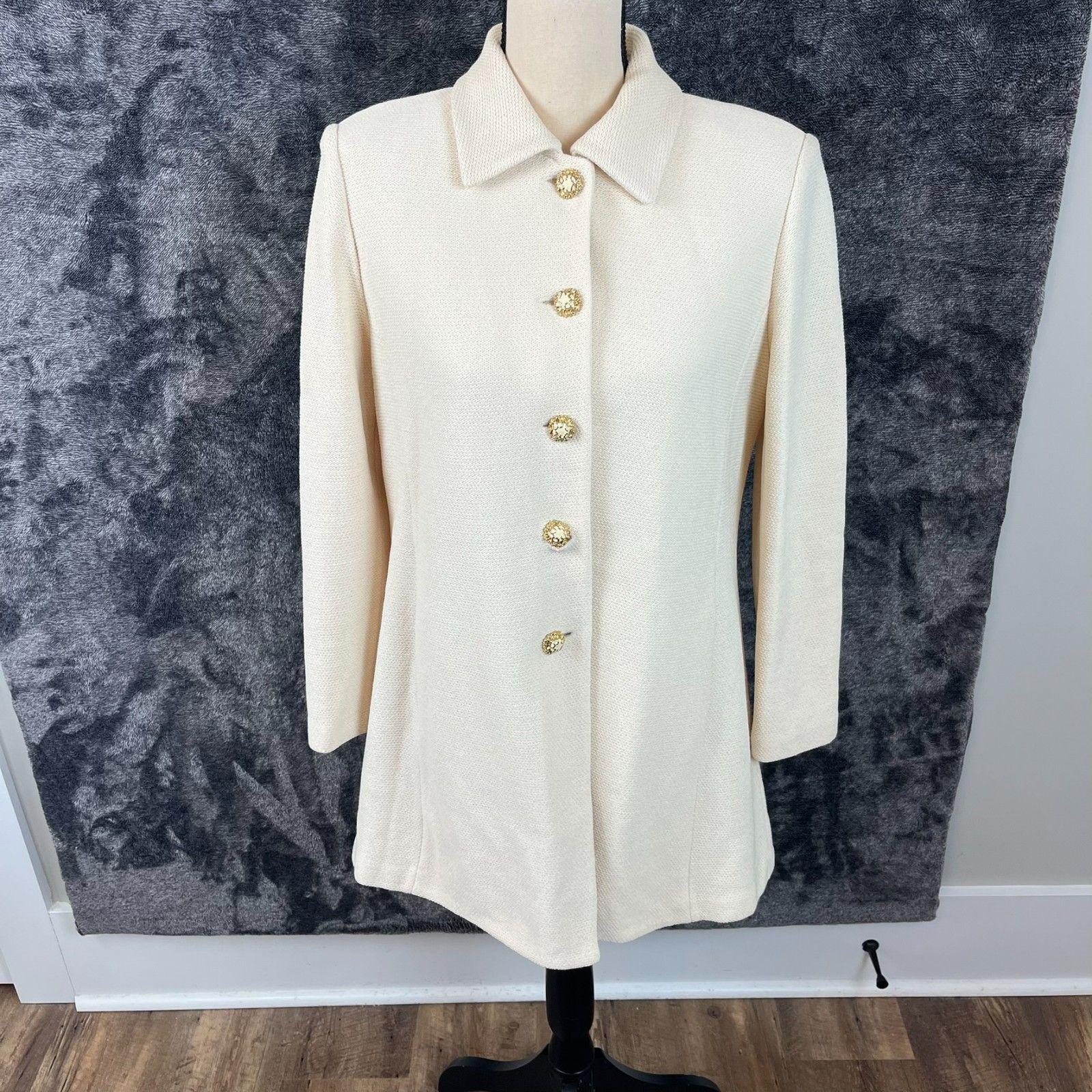 St John Knits Cream Jacket - Etsy