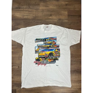 Camiseta de Terry Labonte Nascar Fruit of The Loom de 1996, de una sola puntada, XXL, blanca