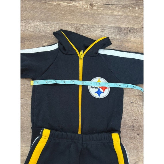 Vtg 80's Steelers NFL Baby Track Suit Medium 12 M… - image 9