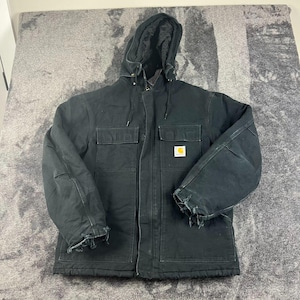 Navy Carhartt Jacket Xl - Etsy