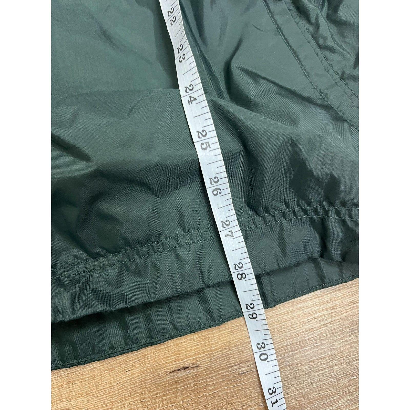 vintage nike forest green spellout windbreaker