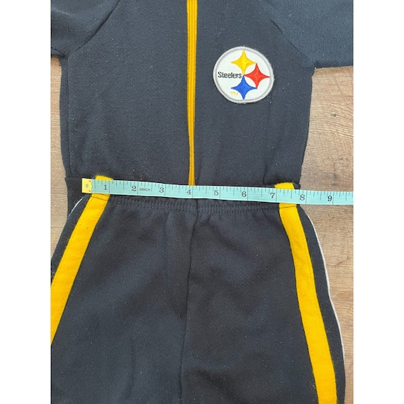 Vtg 80's Steelers NFL Baby Track Suit Medium 12 M… - image 10